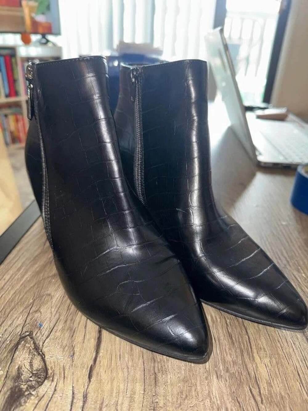Black ankle boots